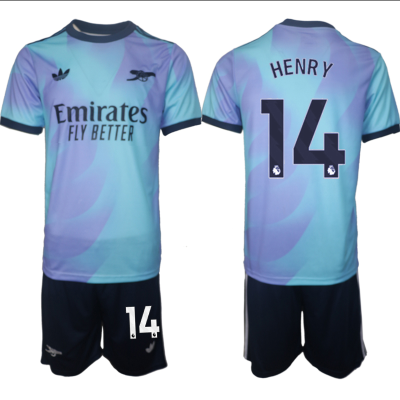 Men 2024-2025 Club Arsenal away Purple blue #14 Soccer Jerseys